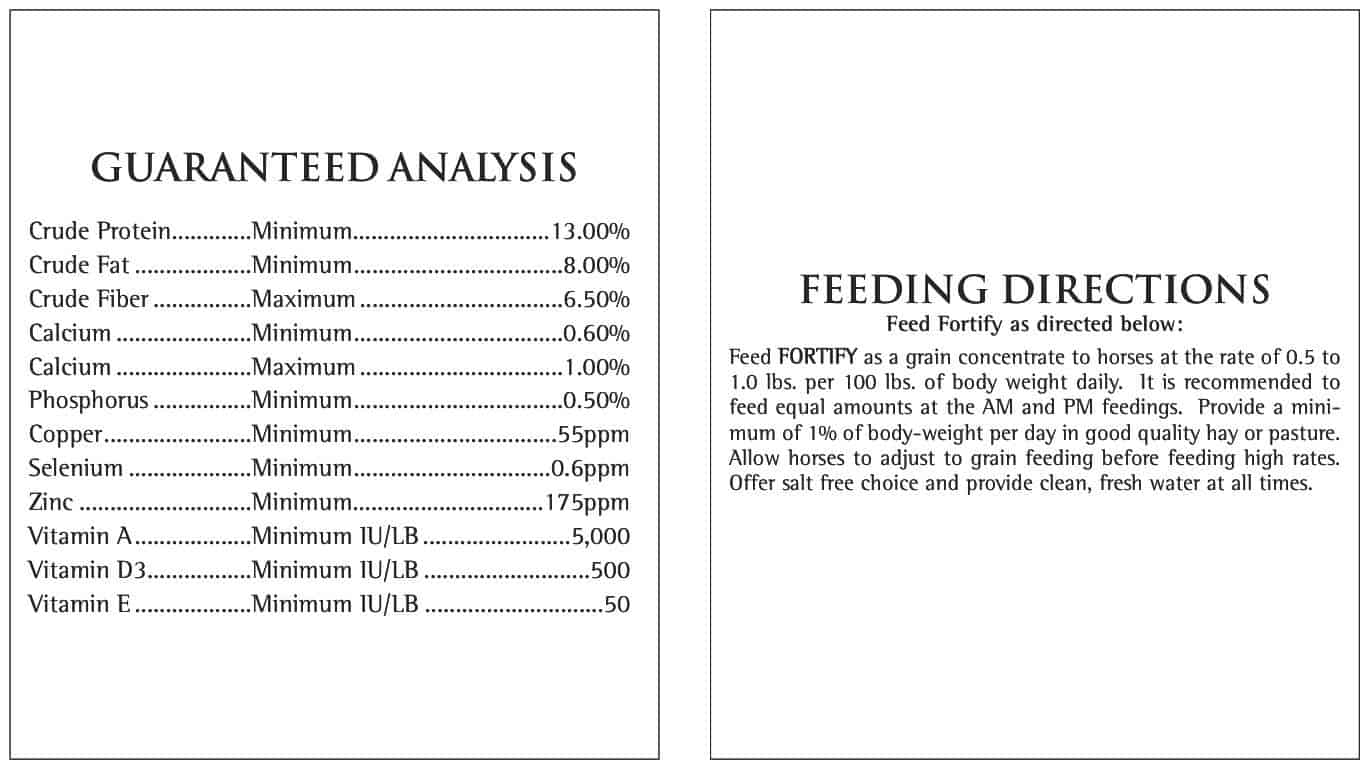 ShowFortify® Excel Equine Horse Feeds